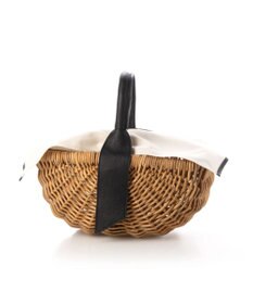 UNBILLION perche アラログ×姫路レザーフラップ付きカゴバッグ