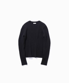 ATON NATURAL DYED WOOL | クルーネックリブセーター