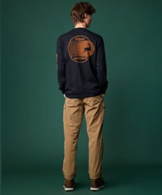 JOSEPH ABBOUD MOUNTAIN 【ECO撥水/起毛裏地】マイクロリップワッシャー カーゴ パンツ