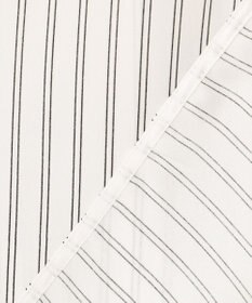 J.PRESS LADIES 【洗える】 バックサテンランダムストライプ バンドカラー ブラウス