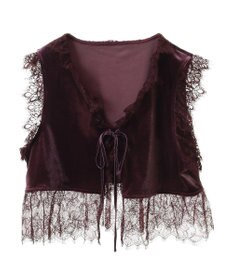 CRAFT STANDARD BOUTIQUE ベロアレース付きベスト