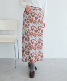 CRAFT STANDARD BOUTIQUE フラワープリントスリットロングスカート