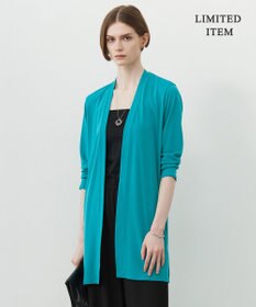 ICB 【WEB限定・接触冷感・洗える】PINION ロングカーディガン ターコイズブルー系