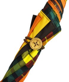 +RING 【UPF50＋】【限定/日本製】晴雨兼用傘（長ショート）YEL-CHK SR430