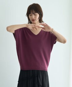 YECCA VECCA Vネックドルマンニット