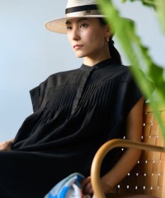 23区 L 【一部予約】ウォッシュドシアーボイル ピンタック ワンピース