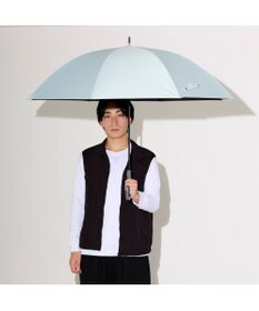 MOONBAT MIZUNO(ミズノ) ワンポイントロゴ 無地 日傘 長傘 パラソル 晴雨兼用 遮熱効果 遮光率100% UV遮蔽100%