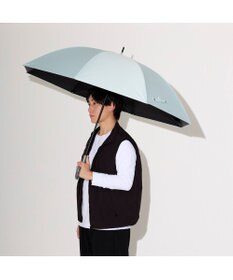 MOONBAT MIZUNO(ミズノ) ワンポイントロゴ 無地 日傘 長傘 パラソル 晴雨兼用 遮熱効果 遮光率100% UV遮蔽100%