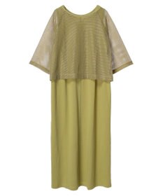 Green Parks ＳＥＴ２点　メッシュ＋ノースリーブワンピース