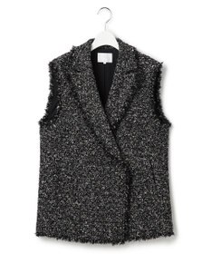 23区 L 【GOLD LABEL】CAMPOREバイカラーツイード ジレ