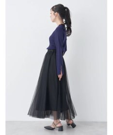 earth music&ecology 袖パールハイネックリブプルオーバー