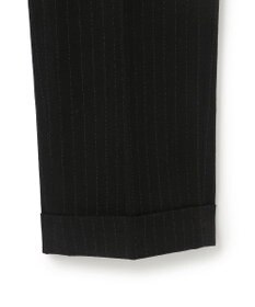 J.PRESS MEN 【J.PRESS ORIGINALS】Wool Silk Angola Chalk Stripes Spindle 1Tuck Piped Stem Slacks / Japan Made