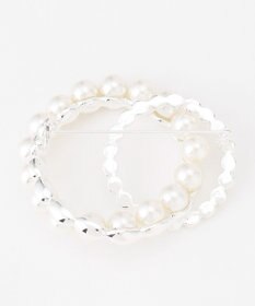 ICB パールサークルブローチ