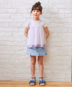 ANY KIDS レインボー チュール チュニック