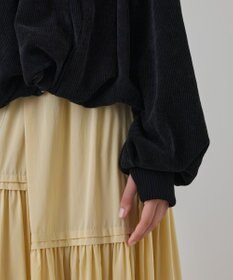 GRACE CONTINENTAL バルーンモールカットカーディガン