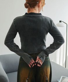 WEGO ヴィンテージライクWZIPトップス