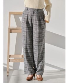 AMERICAN HOLIC ツイードタックワイドパンツ