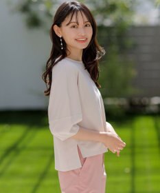 ANY SIS S 【撥水・汗ジミ防止・UVケア・洗える】スーピマスムース クロップド Tシャツ