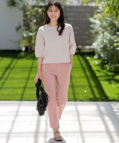 ANY SIS S 【撥水・汗ジミ防止・UVケア・洗える】スーピマスムース クロップド Tシャツ