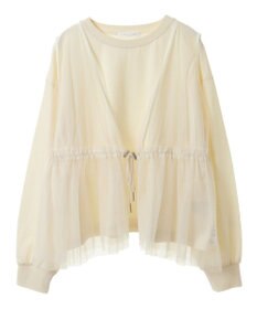 Green Parks ＳＥＴ２点　チュールベスト＋ロンＴＥＥ