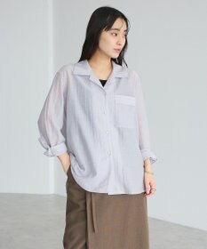 CRAFT STANDARD BOUTIQUE シアーオープンカラーシャツ