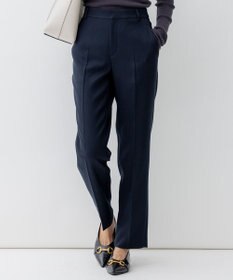 23区 【洗える】ウールライクカルゼ テーパード パンツ