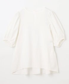 ANY サッカーギャザーバックペプラムブラウス