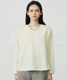 自由区 L 【カタログ掲載】ループカットジャカードプルオーバー ブラウス