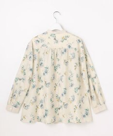 自由区 L エアリーローン花柄プリント ブラウス