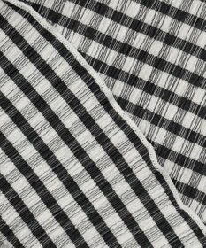 ANY KIDS シアー ギンガム 七分袖 Tシャツ