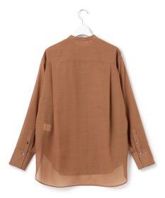 23区 S ウールシアーボイル バンドカラー シャツ