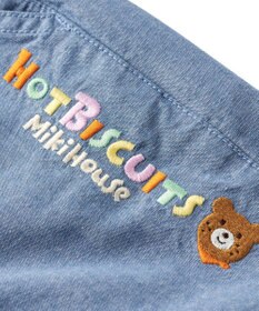 MIKI HOUSE HOT BISCUITS 【80-120cm】 パステルロゴ 6分丈パンツ