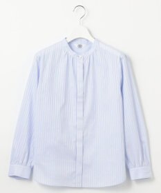 J.PRESS LADIES L 【洗える】RITZ ドビーストライプ ボウタイ ブラウス