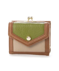 UNBILLION ペルケ perche トリミング配色外ガマミニウォレット