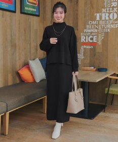 Tiaclasse 【2点セット】ニットトップス＋スカートセットアップ