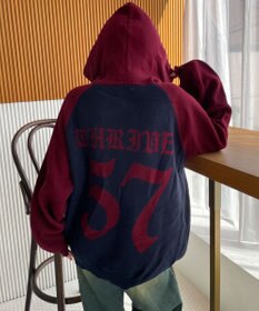 WEGO グラフィックニットパーカー