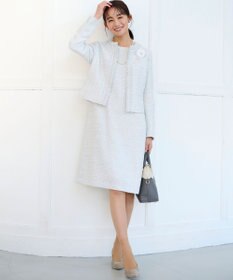 組曲 S 【KUMIKYOKU NAVY】ラメループモールツイード ジャケット