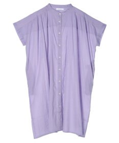 Green Parks インド綿　パイピングバンドカラーシャツチュニック