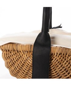 UNBILLION perche アラログ×姫路レザーフラップ付きカゴバッグ