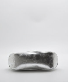 blancle メタリックレザー 舟形ボストンバッグ