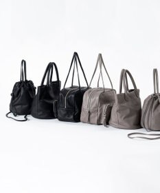 FOLNA RD ソフトレザー2WAY巾着ショルダーバッグ