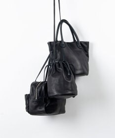 FOLNA RD ソフトレザー2WAY巾着ショルダーバッグ