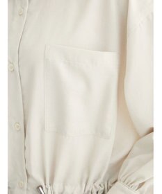 Green Parks ミディ丈ドロストシャツワンピース