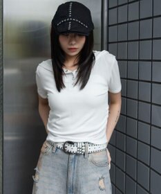 WEGO ヘンリーネックフードT