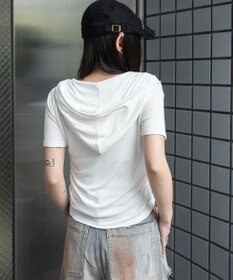 WEGO ヘンリーネックフードT