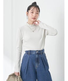 earth music&ecology ラメハイネックプルオーバー