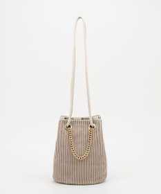 LeSportsac CHAIN CROCHET SM BUCKET/ベージュクロシェ