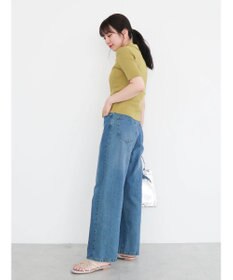 Green Parks ５分袖衿付きＺｉｐプルオーバー