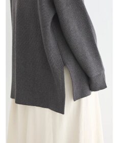 AMERICAN HOLIC バイパチハーフＺＩＰ片畦ニットプルオーバー　