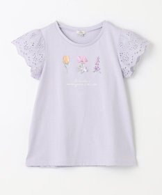 ANY KIDS フラワー スパンコール Tシャツ